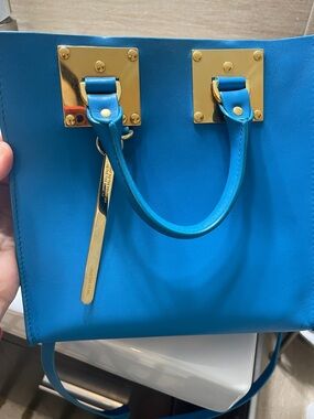 SOPHIE HULME アルビオンハンドバッグ BLUE Sophie Hulme | Bags | Sophie Hulme Blue Albion Square Bag | Poshmark